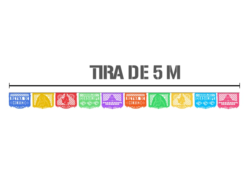 Tiras de Virgen de Guadalupe listas para envio