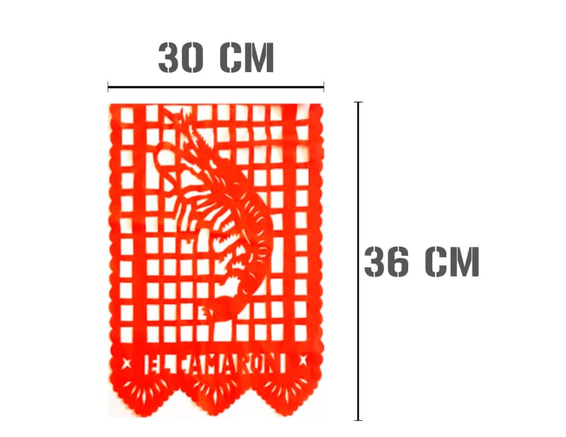 Papel Picado Loteria en tira lista para colgar Plastico Picado