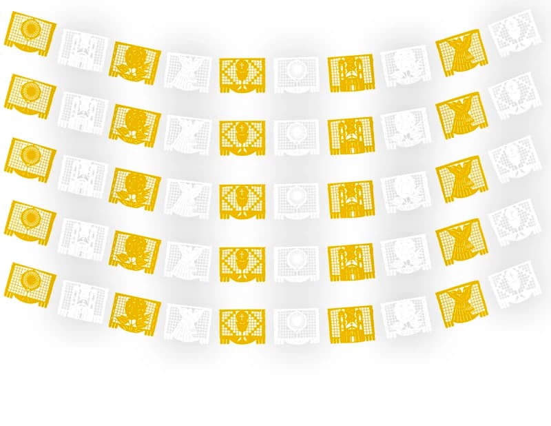 Tira de Plastico Picado Religioso PaPel Picado
