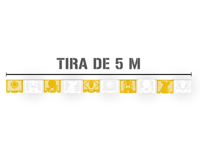 Tira de Plastico Picado Religioso PaPel Picado