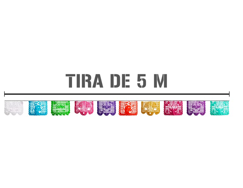 Enramada de Unicornio Papel Picado Cumpleaños Plastico Picado 