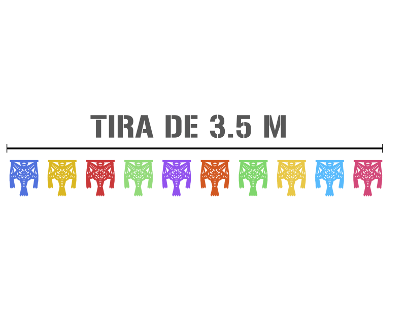 Tira de Piñata Enramada lista para colgar Guirnalda de Navidad