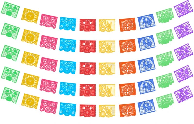Plastico Picado para Toda Ocasion Enramada Multicolo