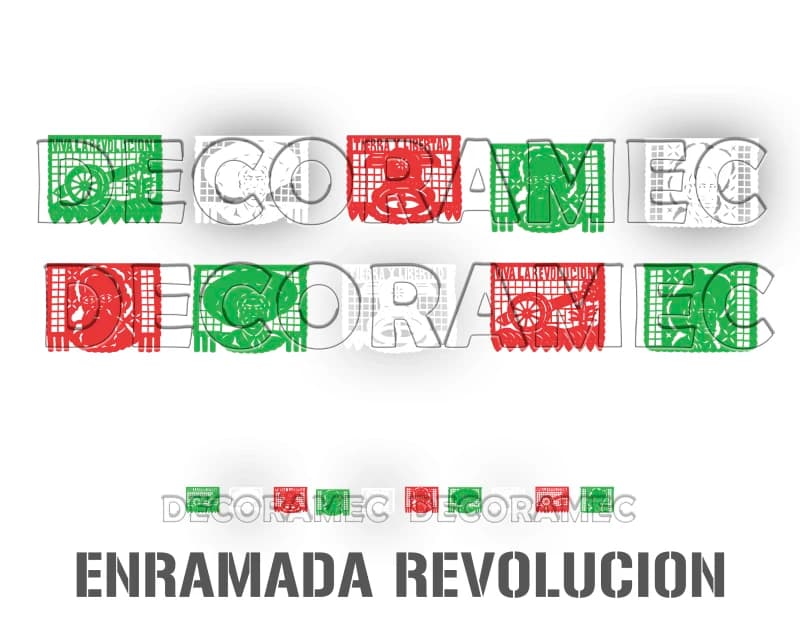 plastico picado revolucion mexicana tira para el 20 de noviembre