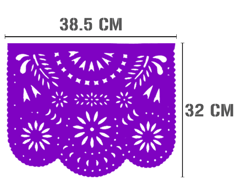 plastico picado destello multicolor tira papel picado lista para colgar