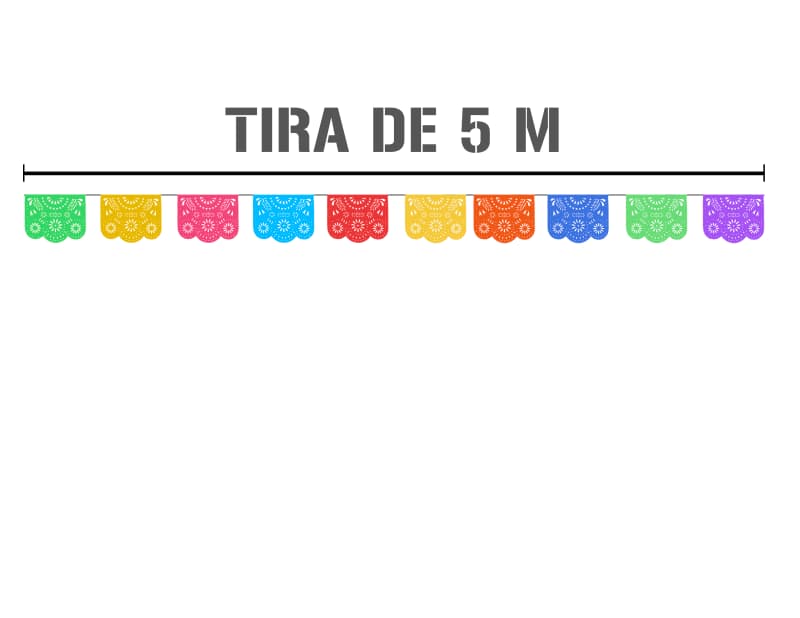 Tira Destello Multicolor Toda Ocasion lista para envio