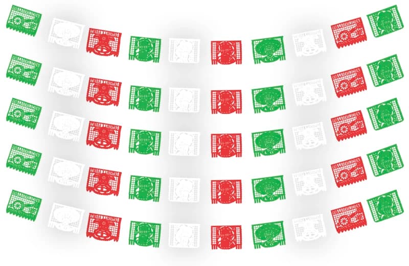 plastico picado revolucion mexicana tira para el 20 de noviembre